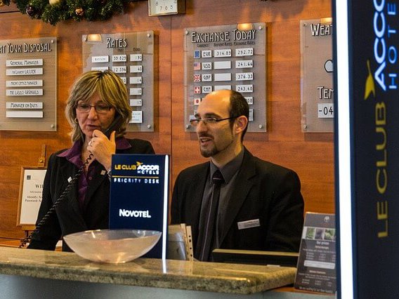 recepción de hotel