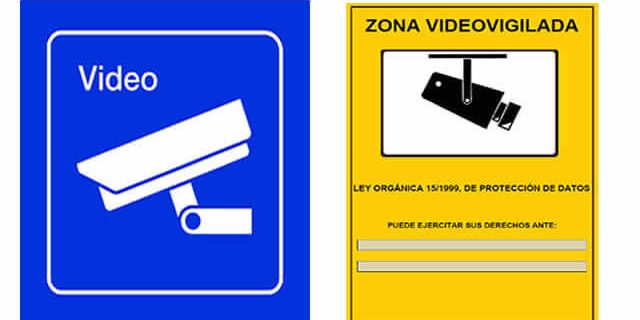 camera-cartel Camara vigilancia y carteles
